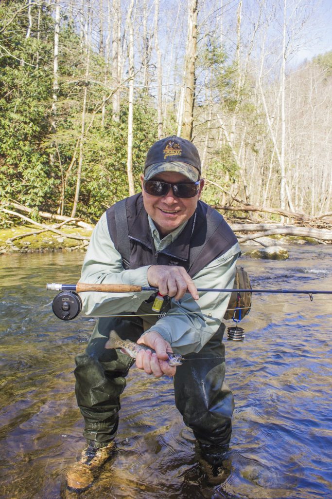 2016 Year in Review with a nice rainbow trout on Little River for Paul