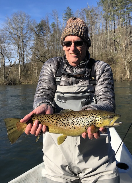 Clinch River brown trout for Charlie in December.