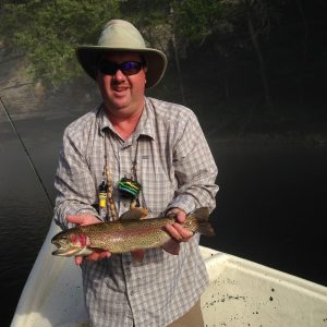 A nice Caney Fork River rainbow trout for Shannon